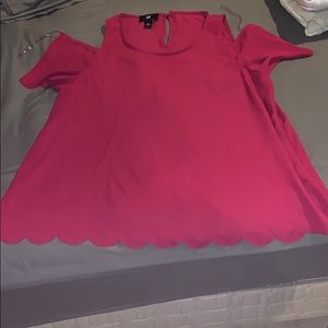 A cut out shoulder blouse- tags still on it